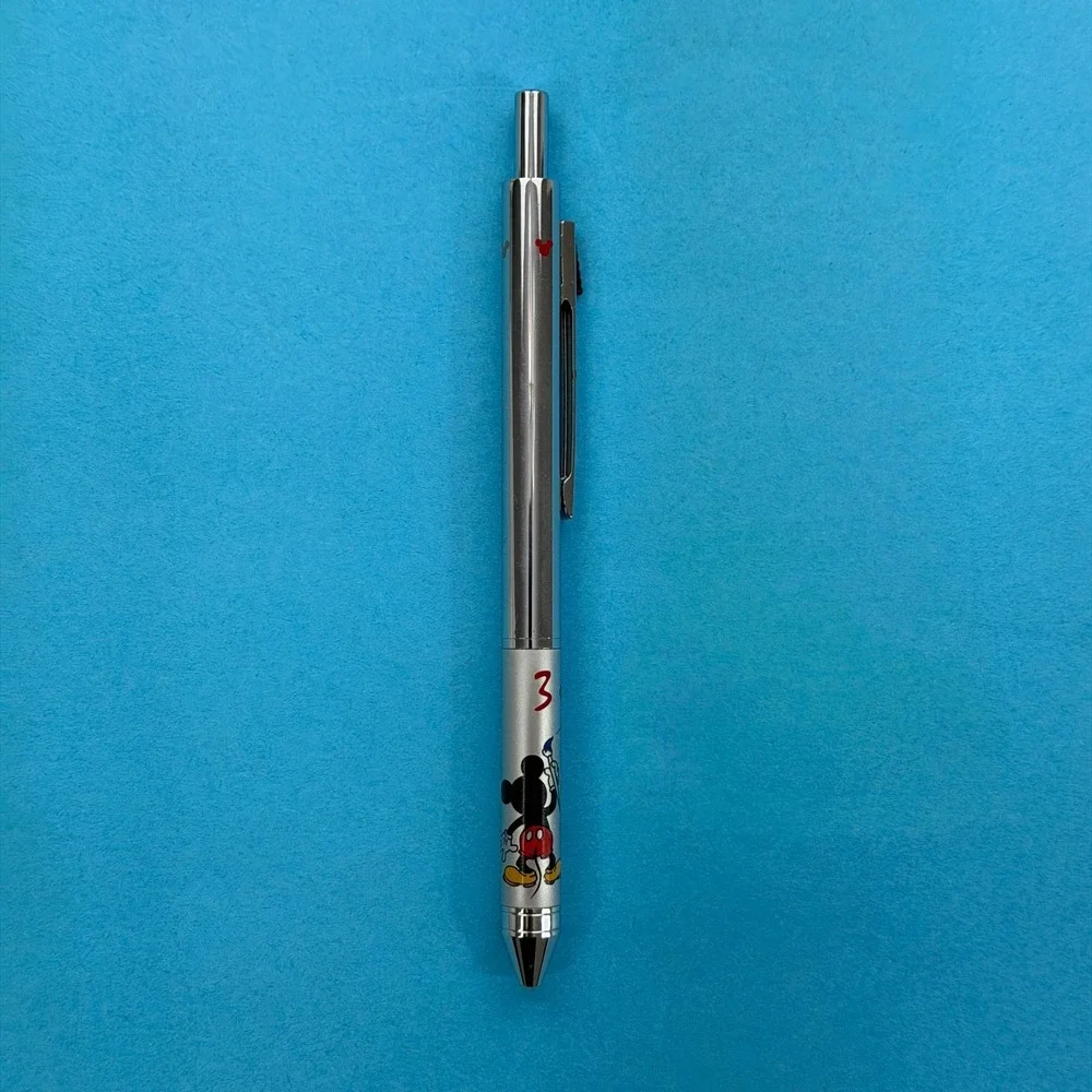 Disney Store 3-in-1 Multi-Function Pen Mechanical Pencil Mickey Mouse Silver VTG
